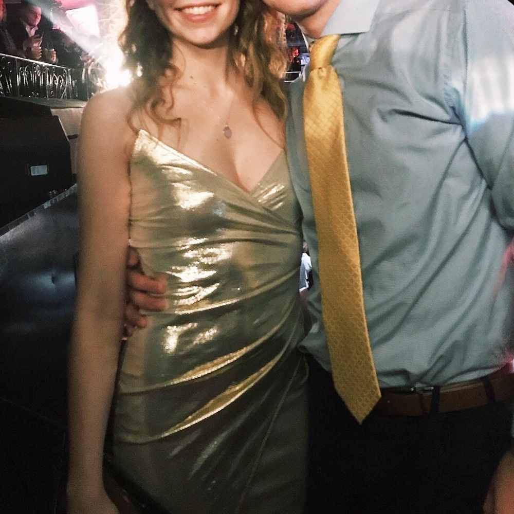 News years eve gold dress